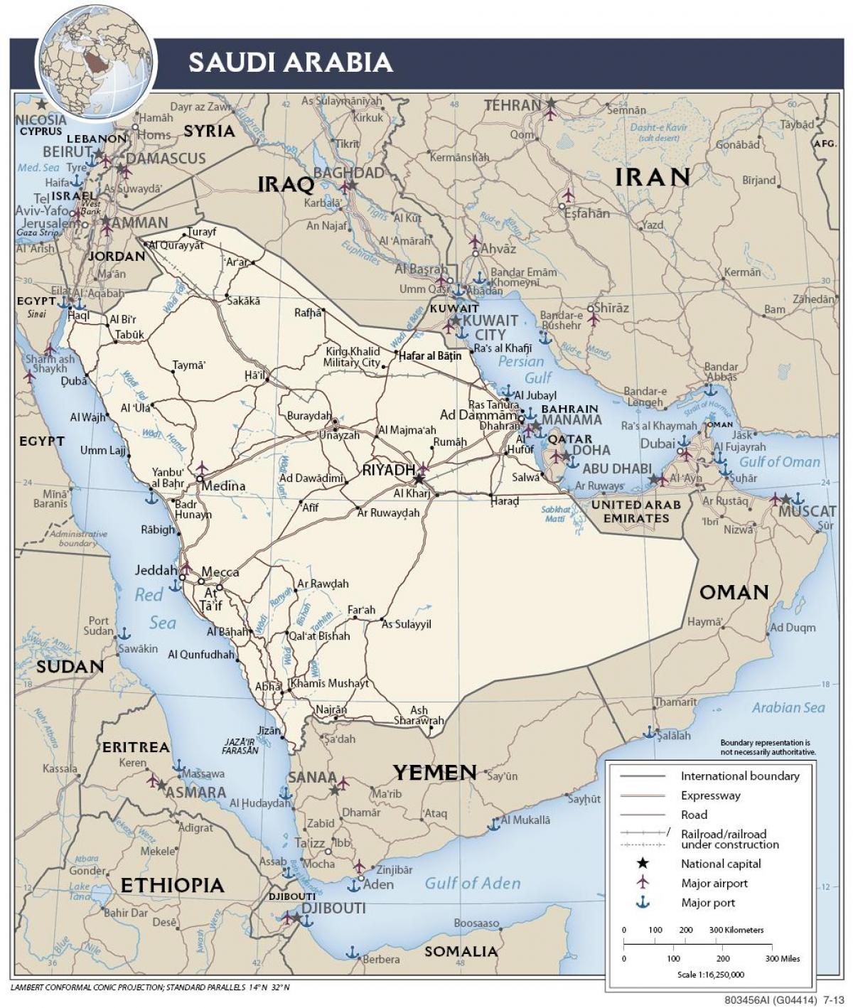 Peta Arab Saudi port