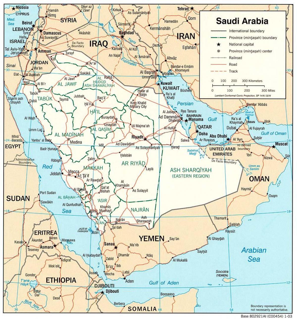 Peta Arab Saudi rute