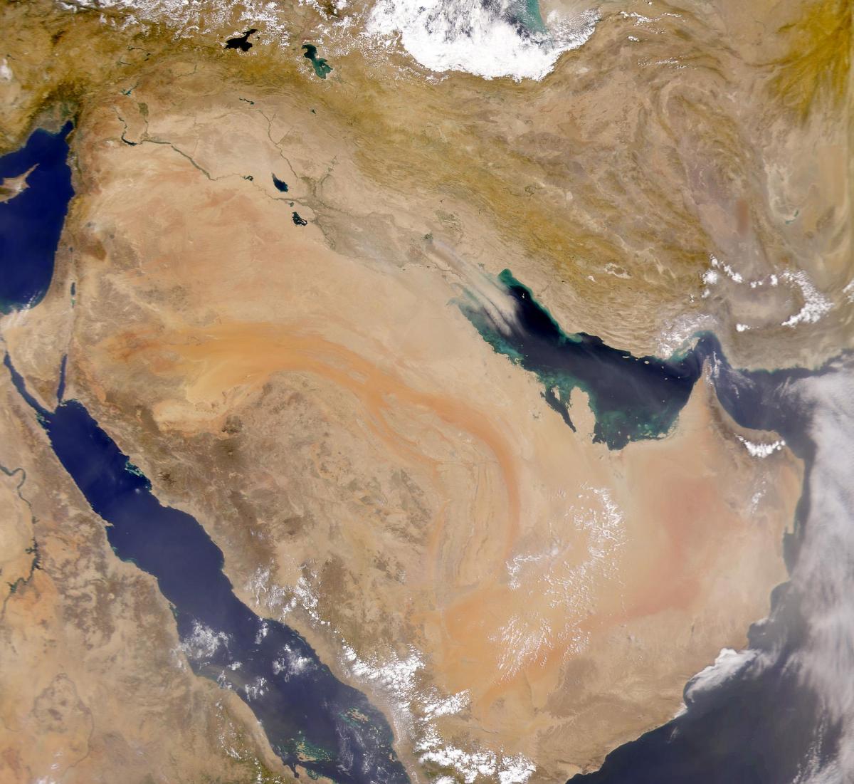 Peta Arab Saudi satelit
