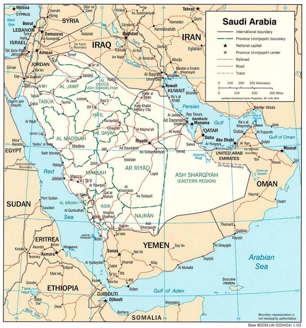 peta dari KSA