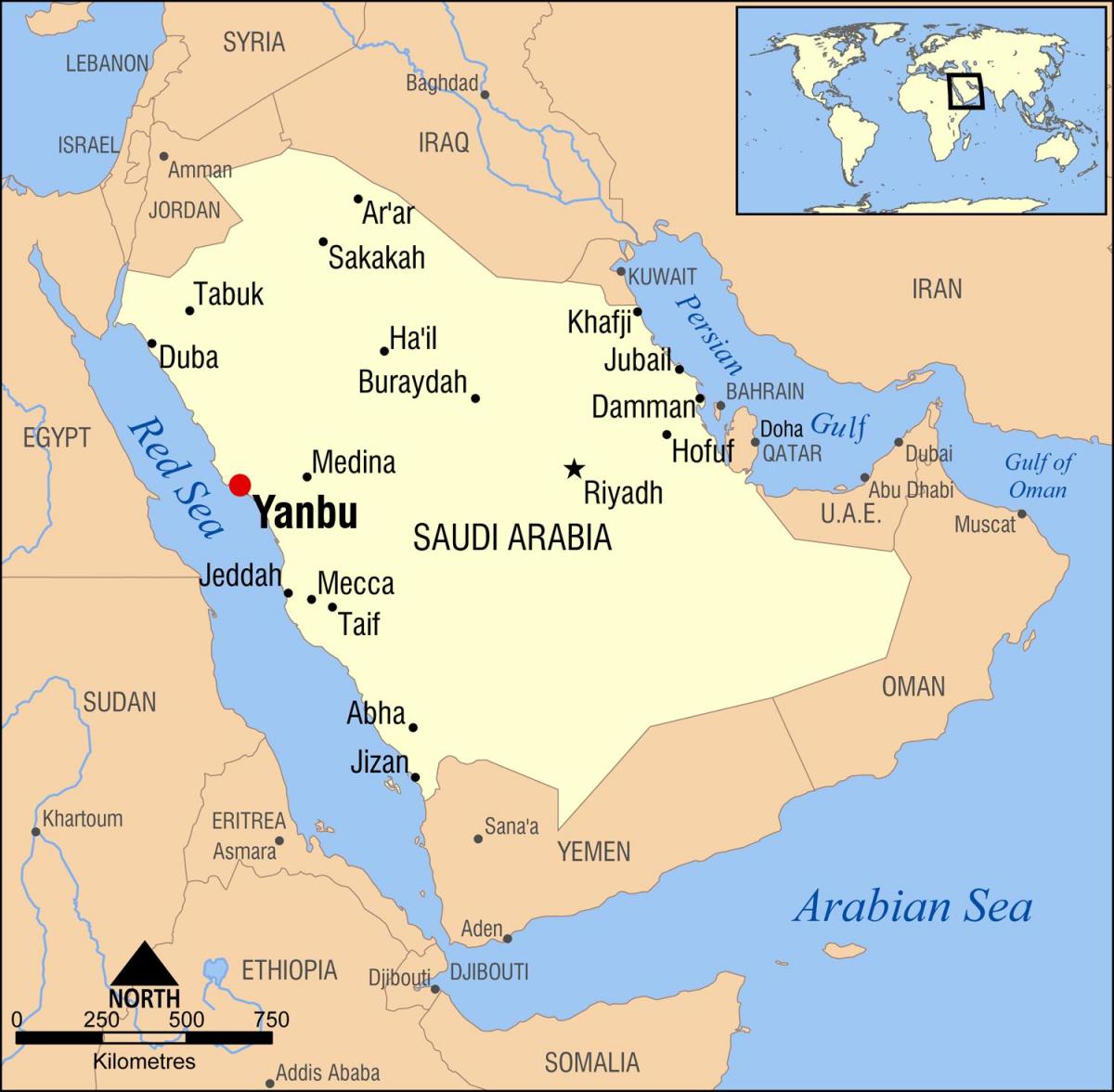 yanbu KSA peta