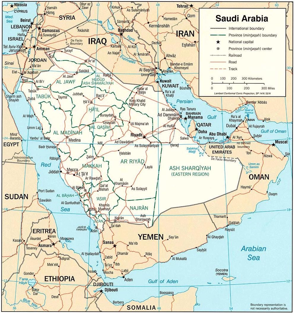 Peta dari Arab Saudi-gambar