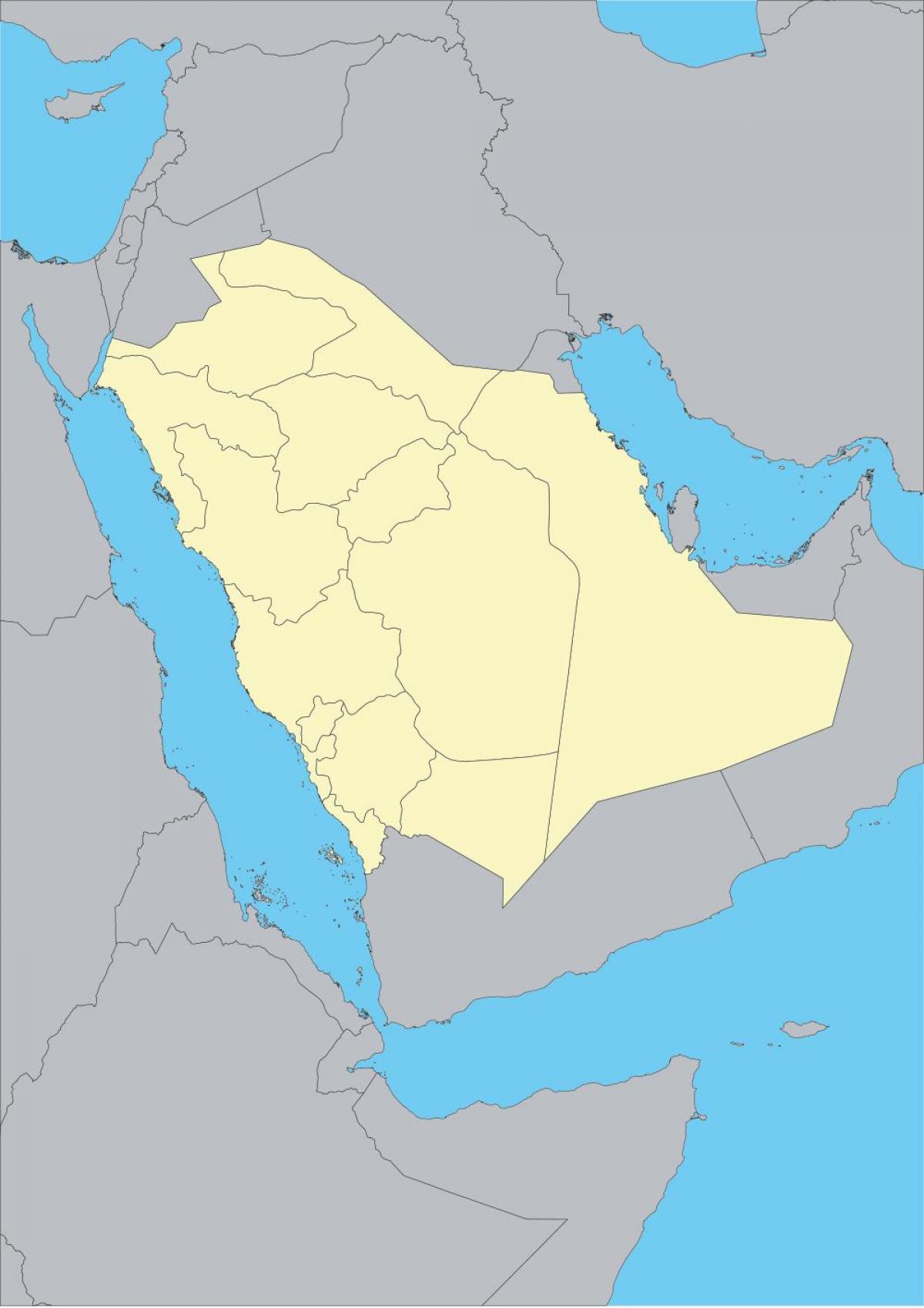 Peta Arab Saudi garis besar