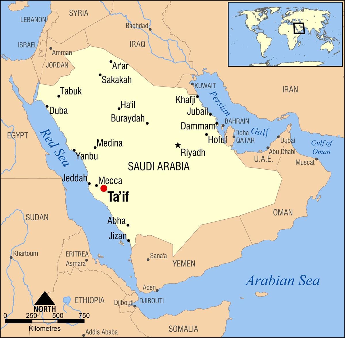 taif KSA peta