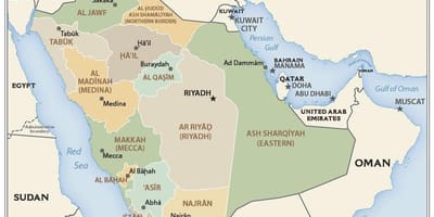 Qassim, Arab Saudi peta