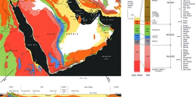 Peta geologi dari Arab Saudi