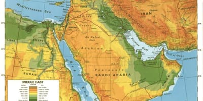 Peta Arab Saudi gurun