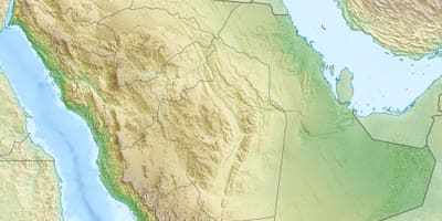 Peta Arab Saudi pegunungan