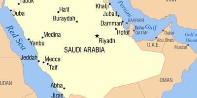 Arar KSA peta