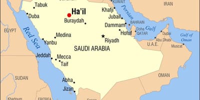 Peta dari hail, Arab Saudi