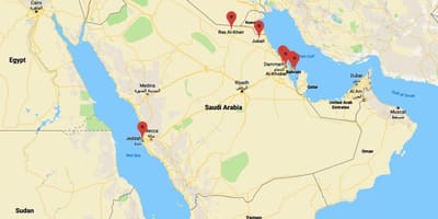 Peta Saudi arabia al khobar
