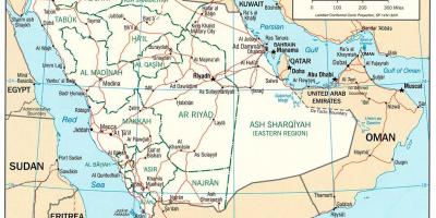 Peta dari KSA