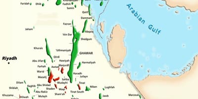 Peta dari manifa Arab Saudi