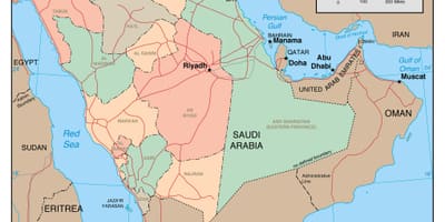 Tampilkan peta Arab Saudi